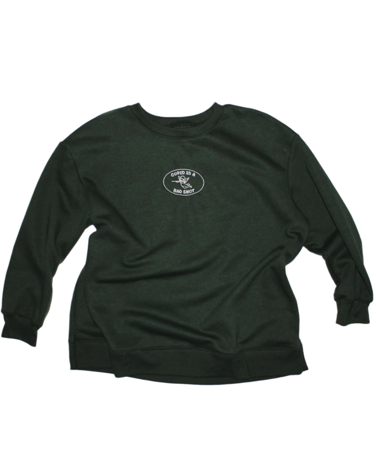 OVERSIZED CREWNECK IN GREEN