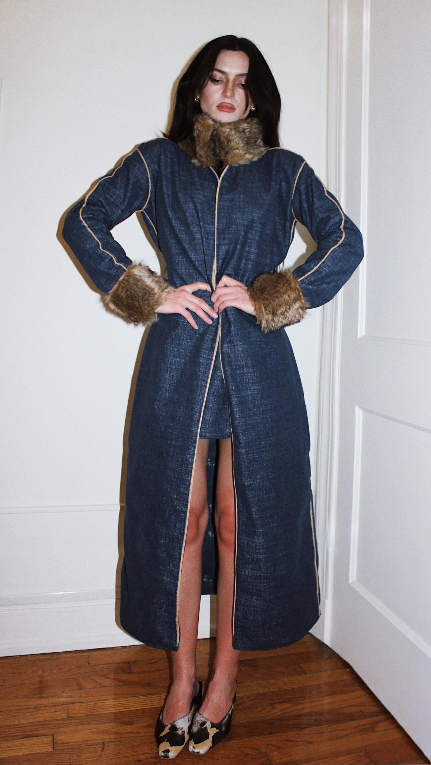 Denim Coat (Ankle Length)