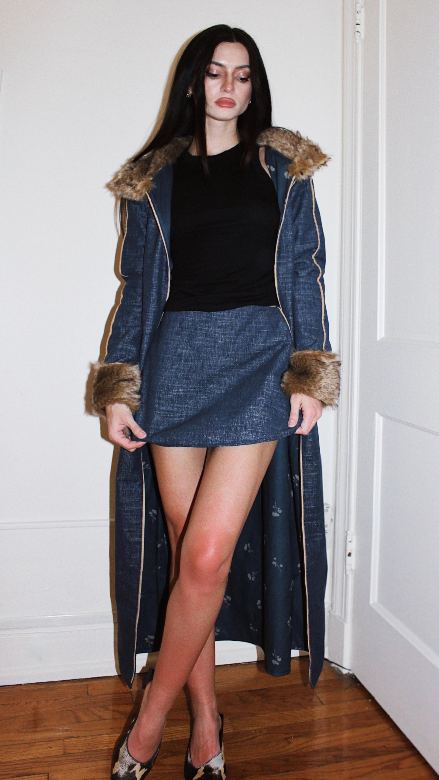 Denim Coat (Ankle Length)