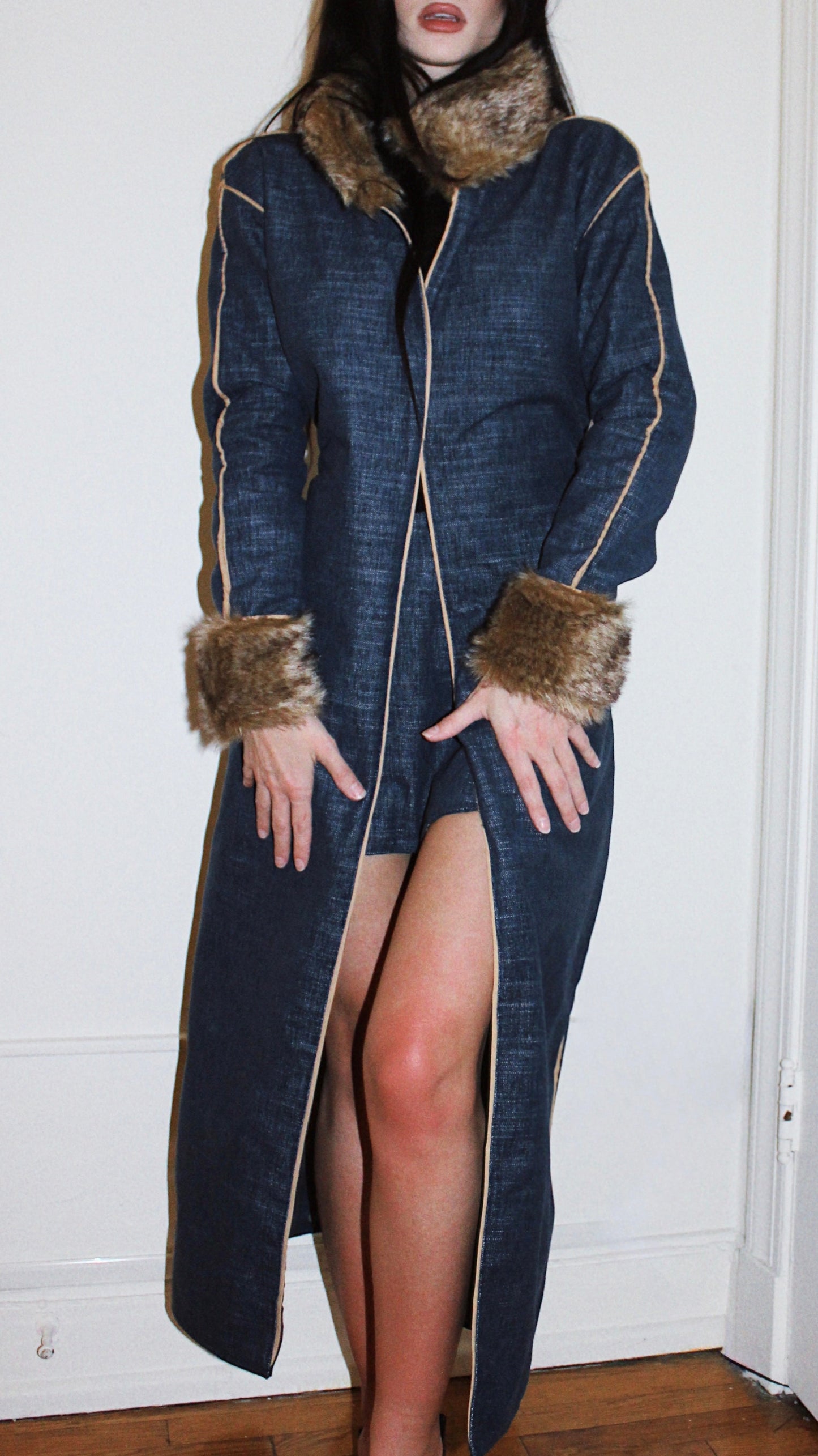 Denim Coat (Ankle Length)