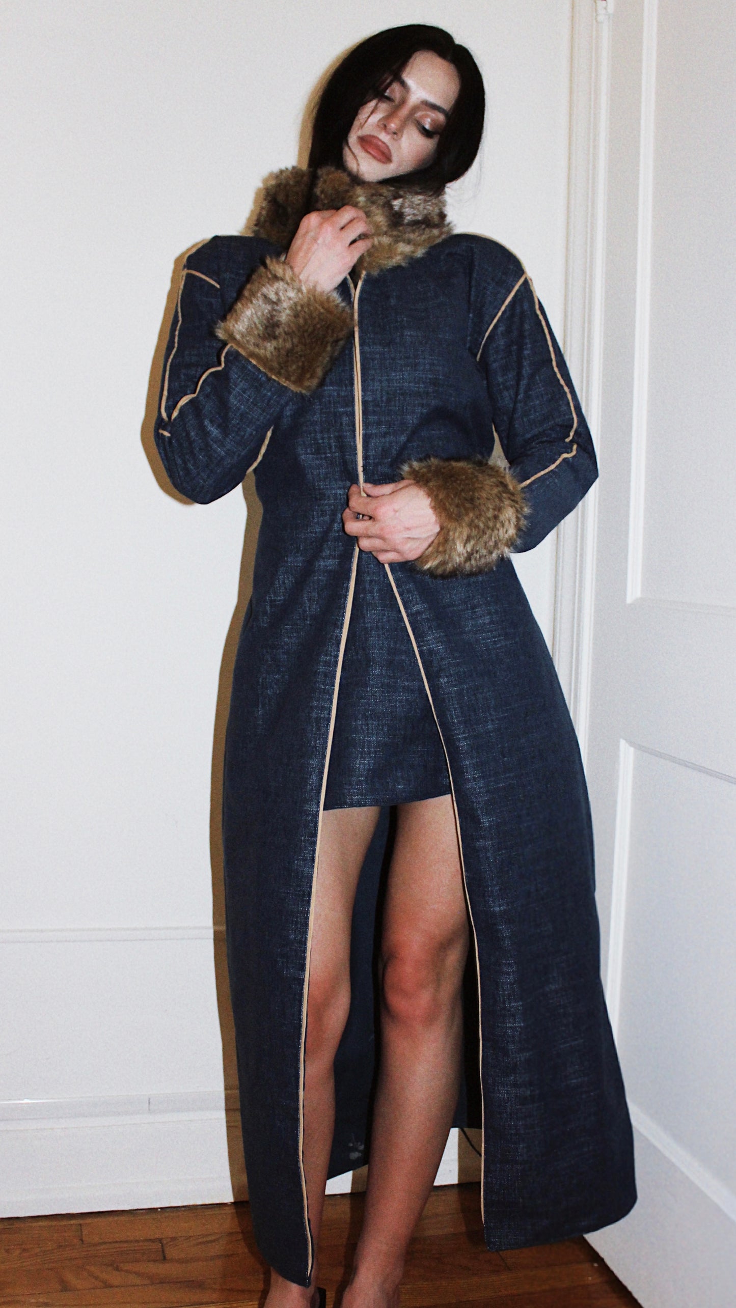 Denim Coat (Ankle Length)