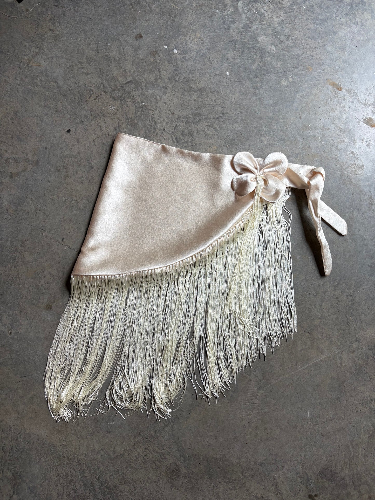 Satin Fringe Wrap