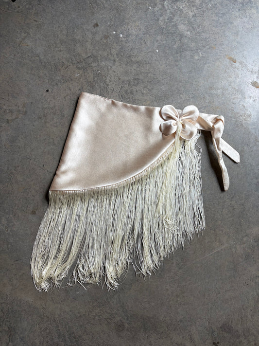 Satin Fringe Wrap