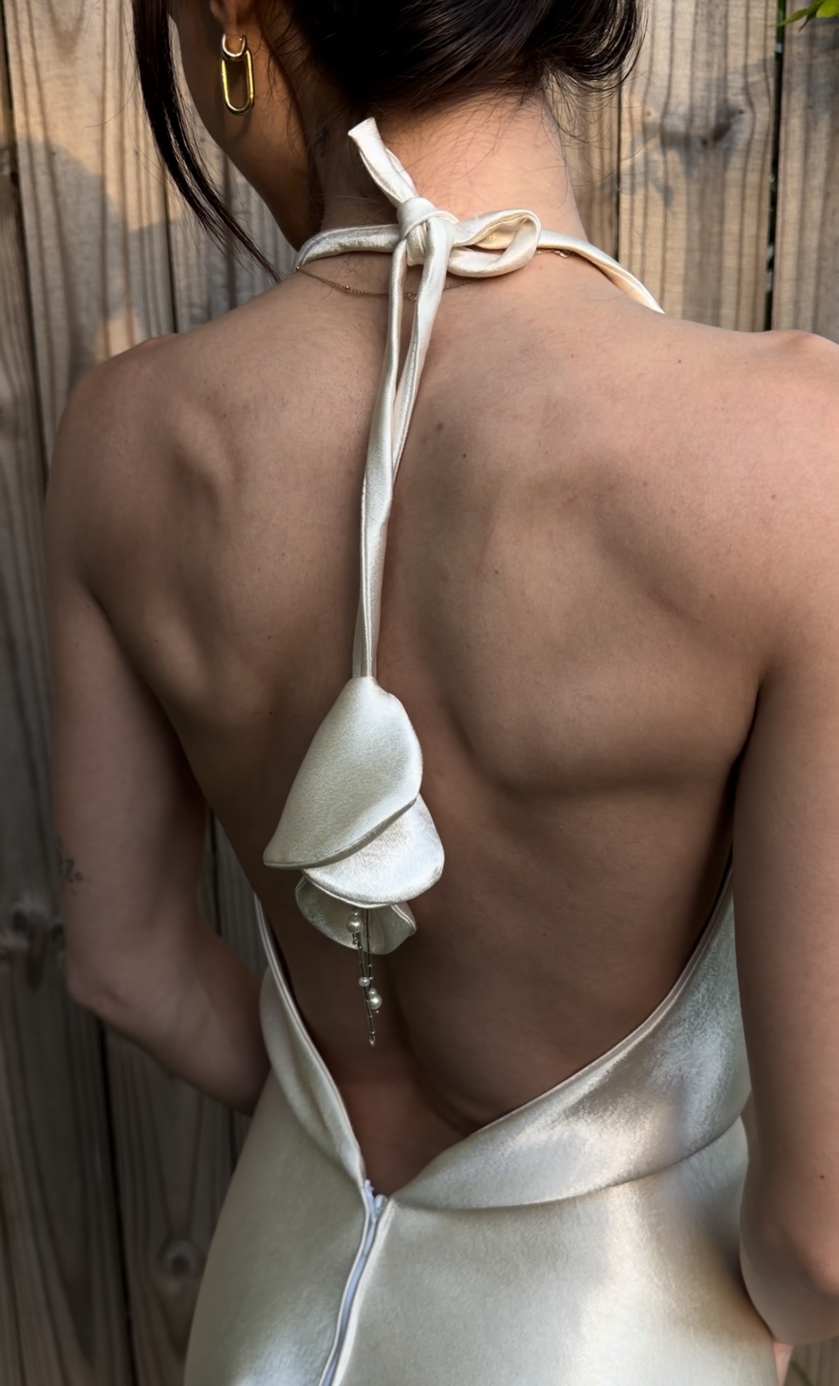 Flora Halter Slip Gown