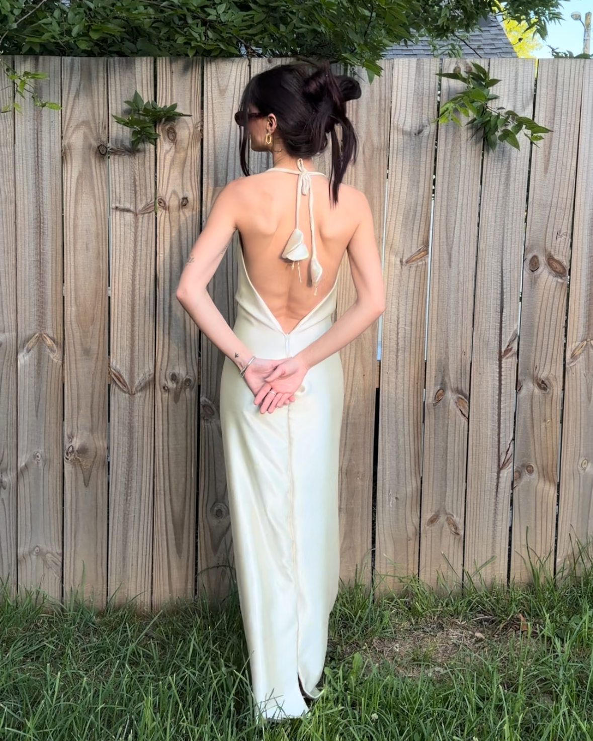 Flora Halter Slip Gown