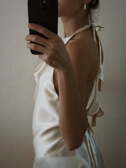Flora Fringe Halter