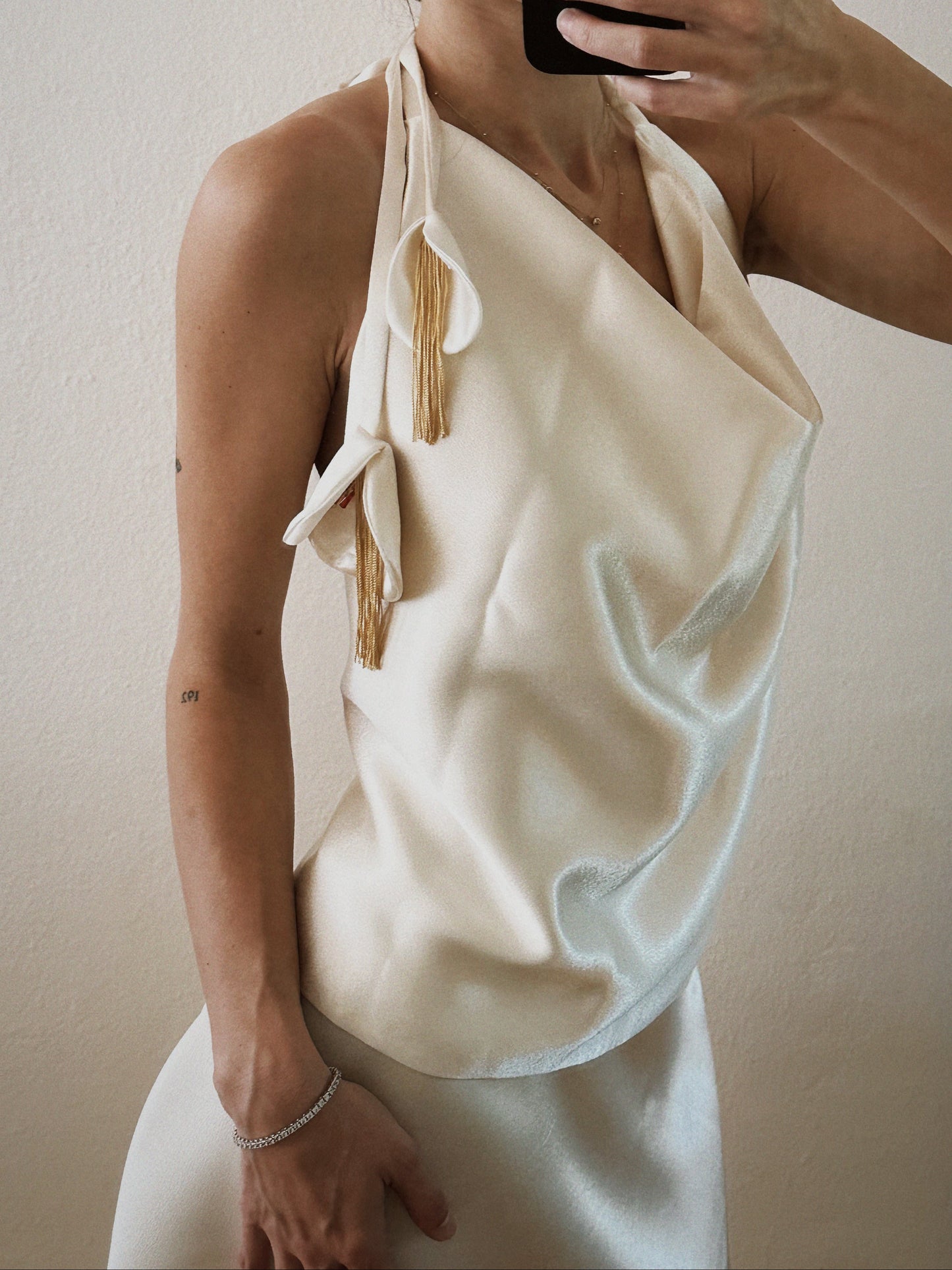 Flora Fringe Halter