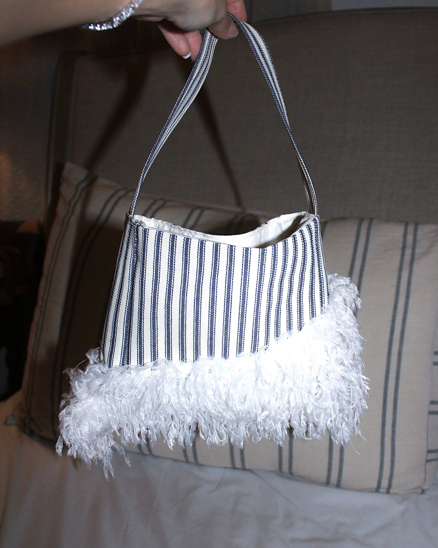 Mini Feather Dress Set